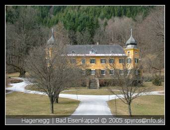 Zámok Hagenegg v Bad Eisenkappel