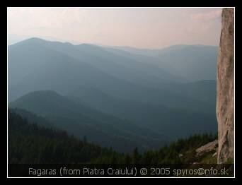 Romania (Rumunsko) | Piatra Craiului (Kráľovský kameň) | pohľad na Fagaraš