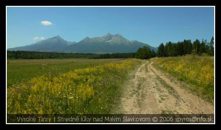 Vysoké Tatry | Malý Slavkov | Stredné lúky