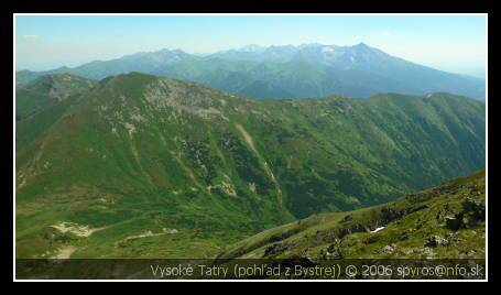 Západné Tatry | Bystrá (pohľad na Vysoké Tatry)