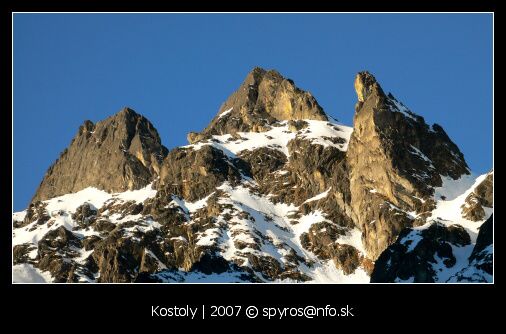 Vysoké Tatry | Veľká Studená dolina | Kostoly v Prostrednom hrebeni