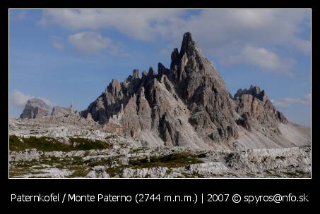 Paternkofel (Monte Paterno, 2744 m.n.m.)